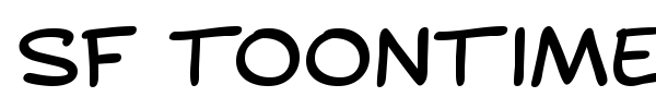 SF Toontime font preview